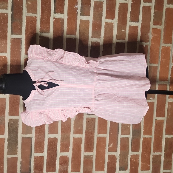 Loft 100% cotton ruffle top, size Medium - Picture 2 of 7